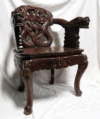 ▶i̇f you dont like textures, you can create your own maps with ao maps. Chinese Carved Dragon Arm Chair Modernism