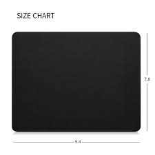 Mouse Pad Standard Size 9 4 X 7 8 X 0 12 Inch Computer Mouse Pad With Neoprene Backing And Jersey Surface Black 2pack