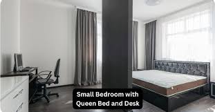 Small Bedroom With Queen Bed And Desk