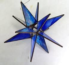 gift tree top decoration stained glass