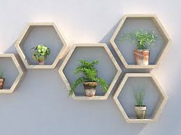 Outdoor Hexagon Shelves Modern