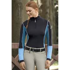 Kastel Denmark Ladies Color Block Long Sleeve Quater Zip Shirt