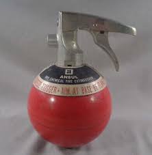 Vintage Ansul Dry Chemical Ball Fire