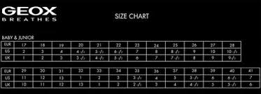 Geox Baby Shoes Size Chart Www Bedowntowndaytona Com