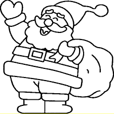 Coloriage le Père Noël en Ligne Gratuit à imprimer