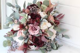burgundy blush bridal bouquet