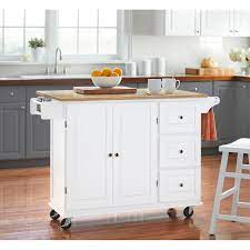 I already know i'll use a drop leaf support from rockler, and that comes with instructions on how to mount it. 3 Drawer Drop Leaf Kitchen Cart On Sale Overstock 20602808