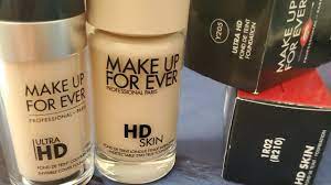 makeup forever ultra hd vs hd skin y205