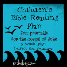 Bible Reading Plan For Children Great For Summer
