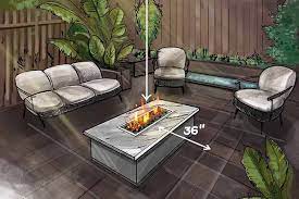 Outdoor Gas Fire Pit Clearances And