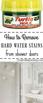 cleaning tips for removing hard water