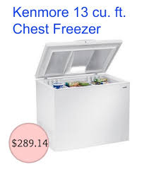 Save (%) see special offers. Kenmore 13 Cu Ft Chest Freezer 289 14