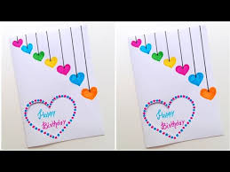 how to make easy handmade birthday card