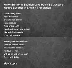 amor eterno a spanish love poem by