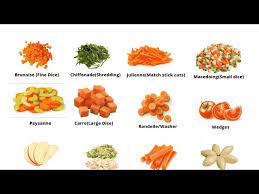 vegetable cutting vegetable cuts