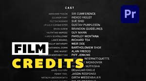 Film credits template premiere pro, home cinematic videography, company history introduction or any holidays slideshow or greetings credit template. How To Create Rolling Film Credits In Adobe Premiere Pro Premiere Gal