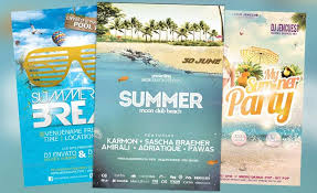 summer psd flyer templates