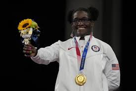 Black woman to win wrestling gold : V1paneqogmpyjm