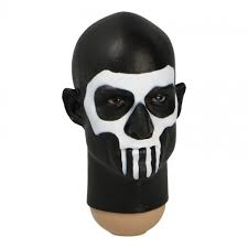 male headsculpt with skull makeup