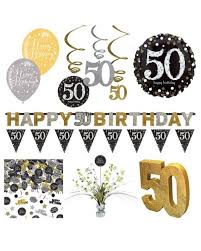 50th birthday party supplies
