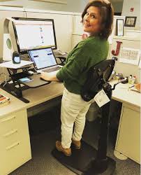 This provides the flexibility of position while leaning over the. What Is A Standing Desk Chair Ergo Impact
