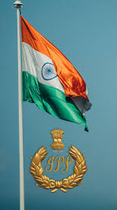 indian flag and ips logo