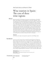 An overview of the country's great red wine regions in south australia, victoria and new south wales view or download map pdf. Pdf Wine Tourism In Spain The Case Of Three Wine Regions