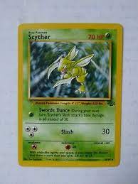 Make sure this fits by entering your model number. Vintage Rare Scyther Pokemon Trading Card 26 64 Jungle Set Ebay