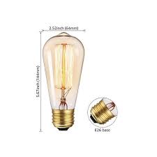 Shop 6 Pack Dimmable Industrial Edison St64 Bulb 2200k Amber Light Overstock 25495702
