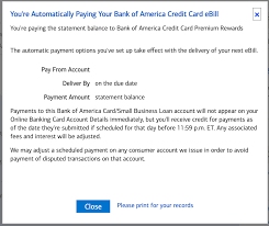how to set up auto pay for bank of