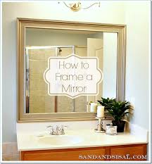 how to frame a mirror sand and sisal