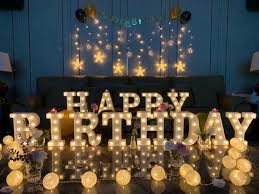 light up letters happy birthday lettering