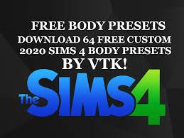 sims 4 body presets by victhakilla