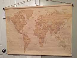 World Map Wall Hanging From Hobby Lobby