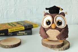 Crochet Graduation Owl Amigurumi