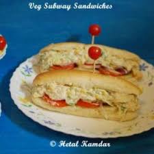 veg subway sandwich