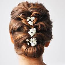 Rustic vintage updo wedding hairstyle for long hair with flowers and greenery in medium length for round faces spring diy country wedding headpiece ideas. Top 20 Wedding Hairstyles For Medium Hair