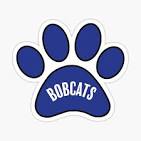 "Blue Bobcats Paw Print" Sticker for Sale by kelseyhaver