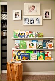 clever ideas nursery wall shelf with