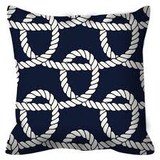 Nautical Rope Pillow Outdoor Pillow
