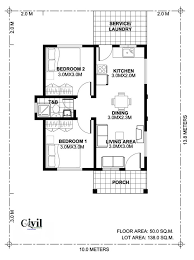 Lovely Tiny House Plan With 2 Bedrooms