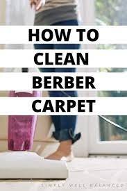 how to clean berber carpet tips and