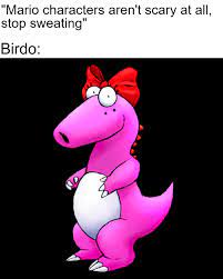 Birdo is pure nightmare fuel : r/memes