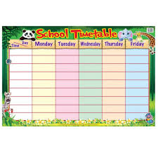 Educational Chart School Timetable Mm09900 5 Mm09900