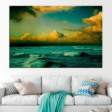 Beauty Of Wave Seascape Print Canvas