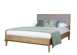 hadley king size bed frame solid oak