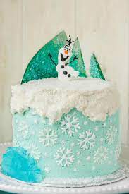 Frozen Theme Cake gambar png