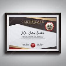 gold certificate luxury business gift