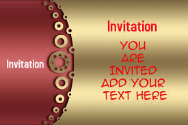 Invitation Card For Party Birthday Events Wedding