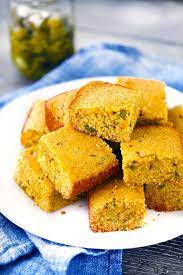 jalapeño cornbread made with pickled